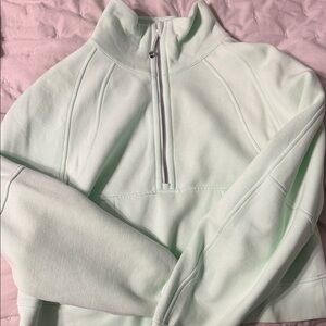 lululemon athletica Light Green Half-Zip Sweater
